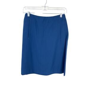 Vintage Barami Pencil Skirt Womens Size 25" Blue Side Zip NEW